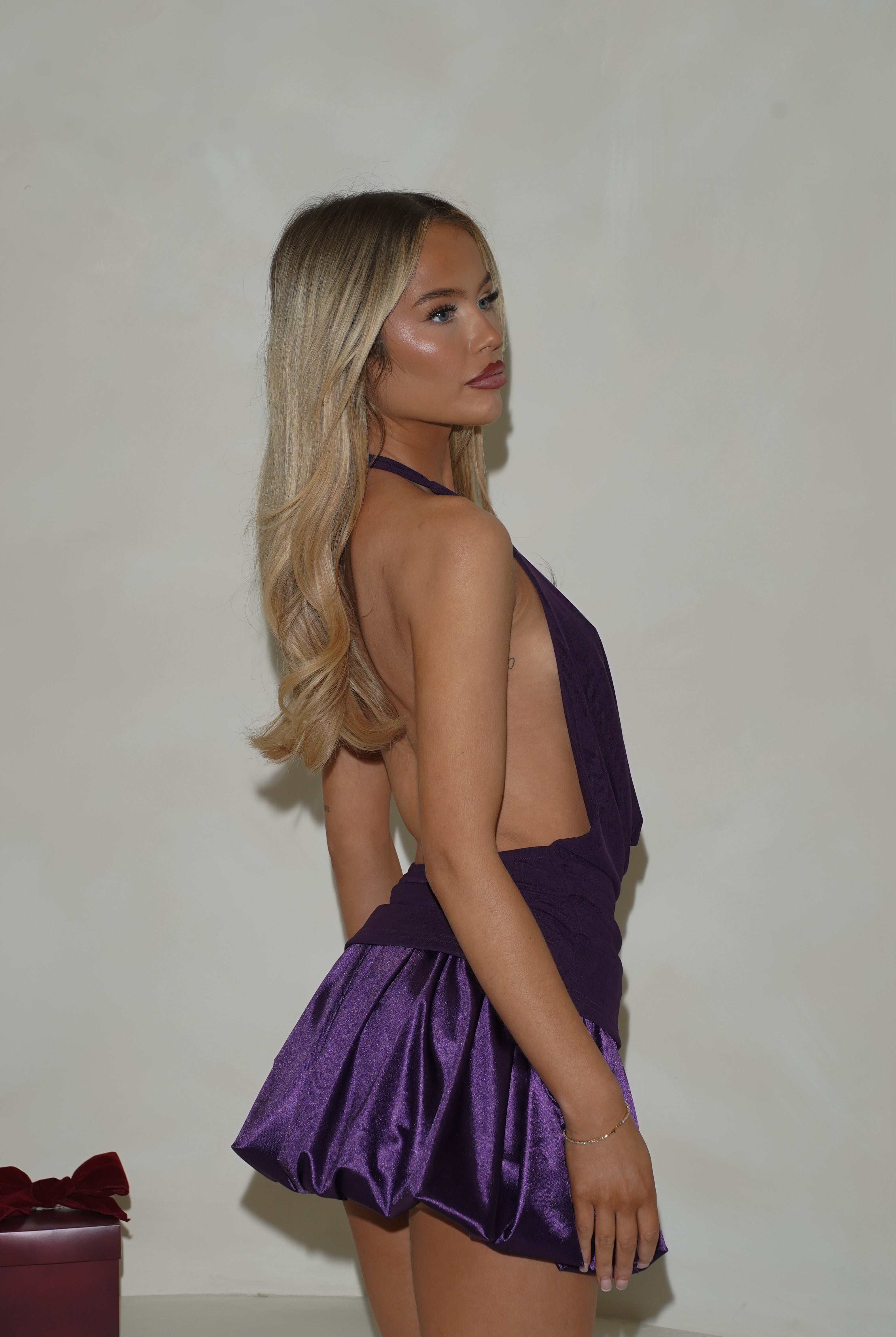 Lucia Drape Top - Plum (15690718249342)