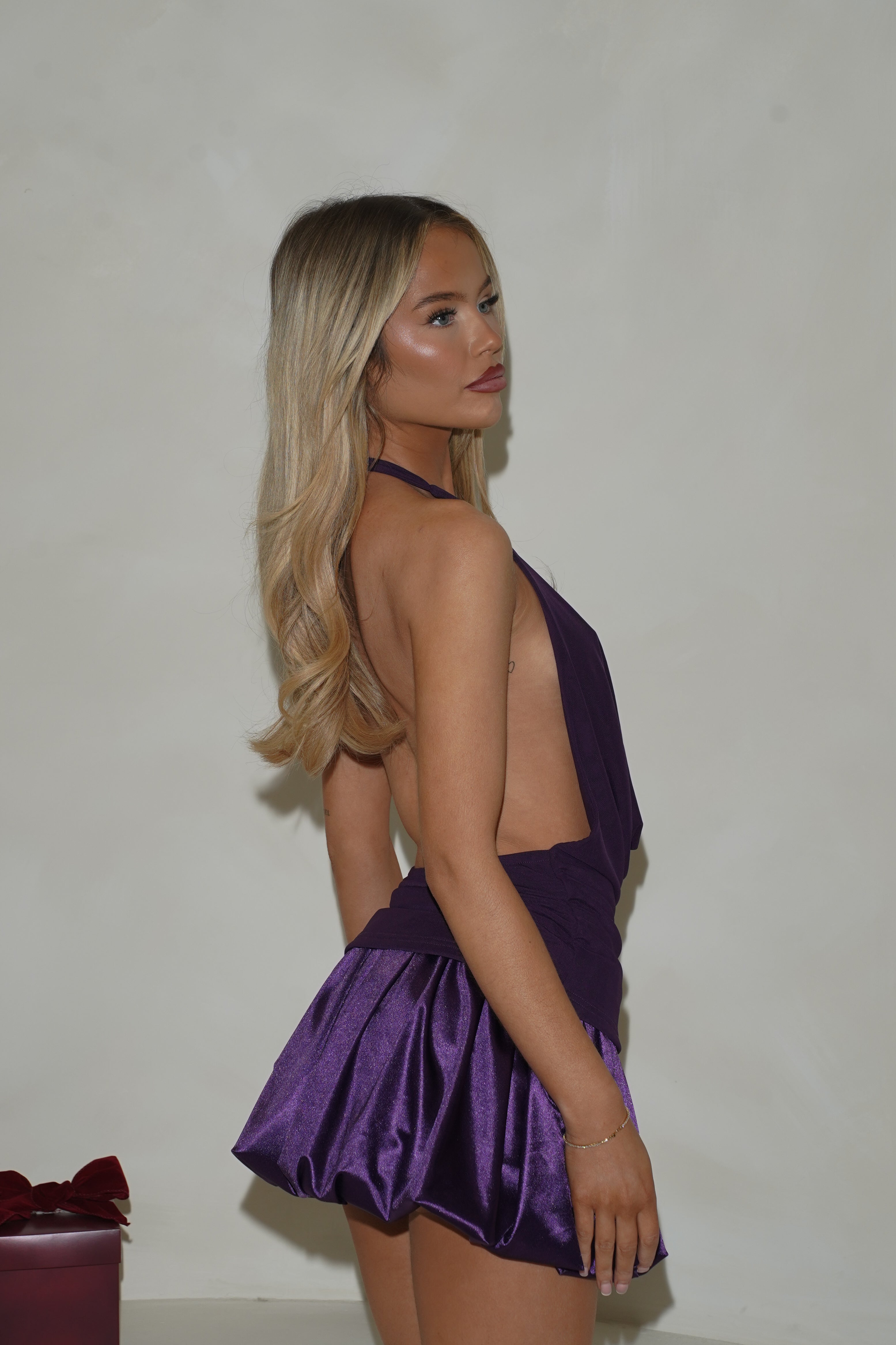 Lucia Drape Top - Plum (15690718249342)