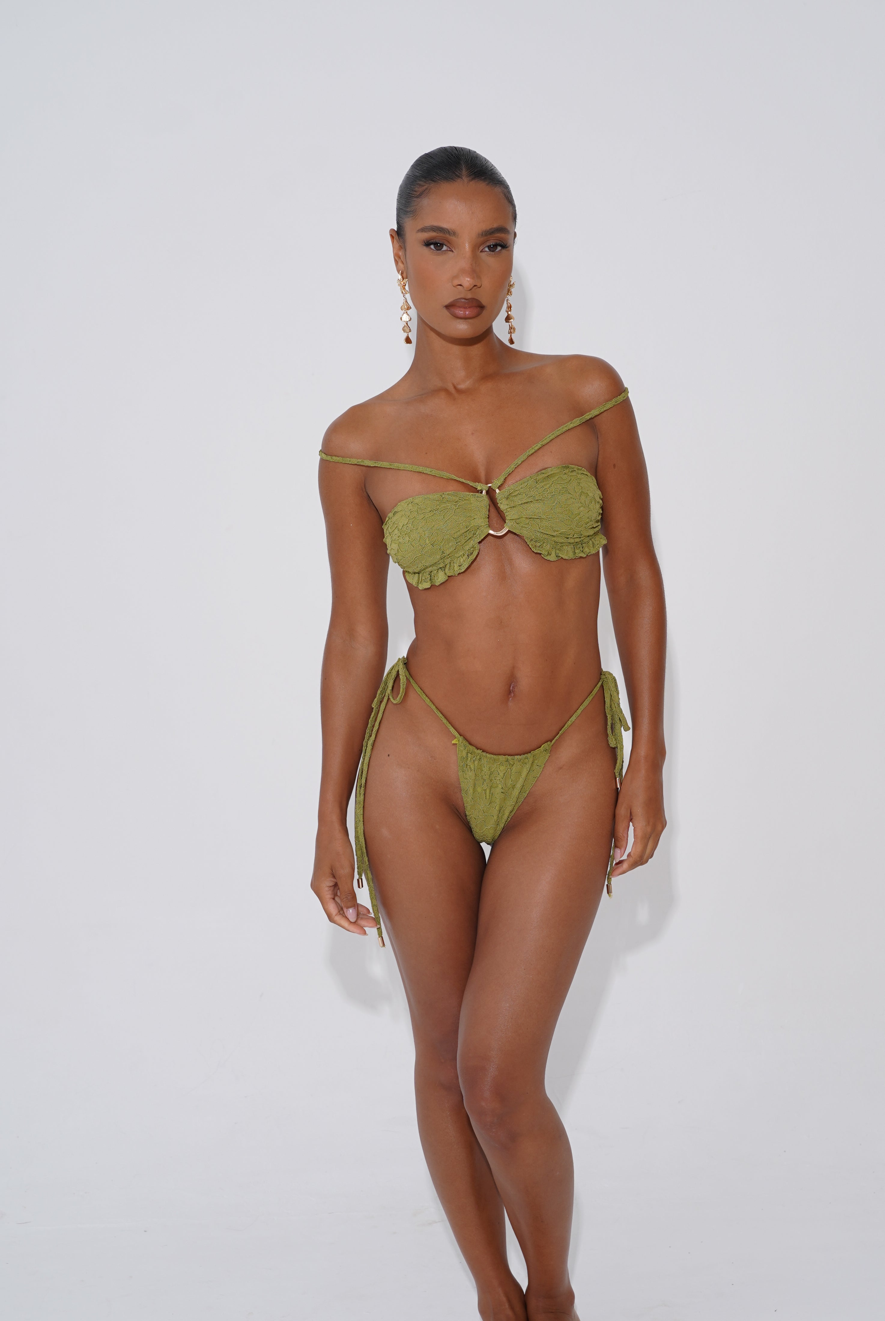 Lysha Bikini Top - Pistachio Lace (15461551702398)